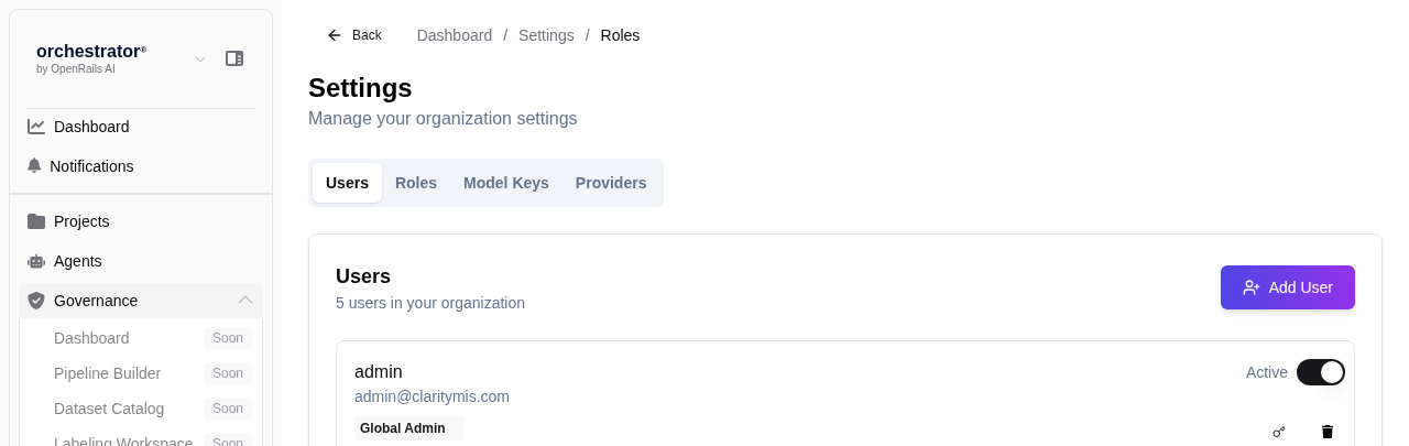 User role management